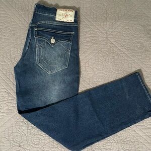 Mens 34W x 32L Relaxed Straight True Religion Jeans